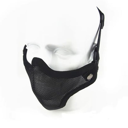 1 Pcs Outdoor Hunting Combat Metal Mesh Camouflage Protection Tactical Airsoft Mask Sports Safety Tactical Gear 3 Colours