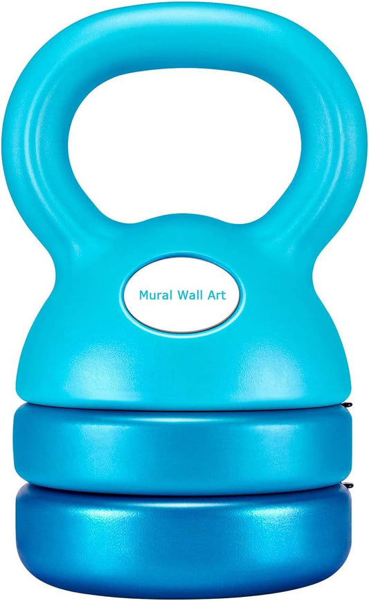Kettlebell Weight Set 5-12 Pounds: Strength Training Adjustable Dumbbell Fitness Equipment for Home Gym Clearance Workout & Exercise Suitable for Women Men Kids,Teal