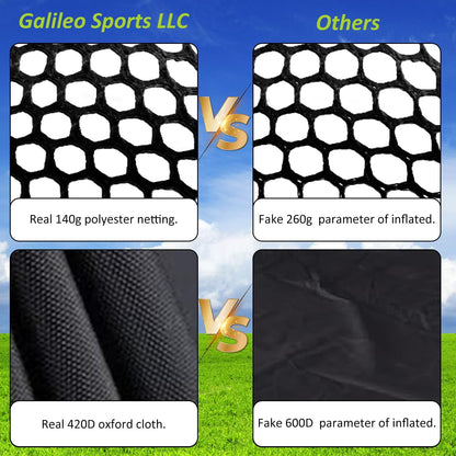 Golf Hitting Net - Including Real Balls/Turf Mat/Tees/Hat/Target/Bag: Gift for Mens Golf Lovers - Indoor Outdoor Garage Use