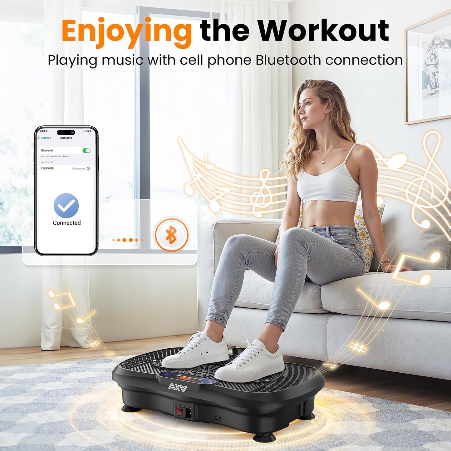 Vibration Plate Fitness Platform Exercise Machine Vibrating Lymphatic Drainage Shaking Full Body Shaker Workout Vibrate Stand Shake Board Sport Gym for Weight Loss Fat Burner for Women Men