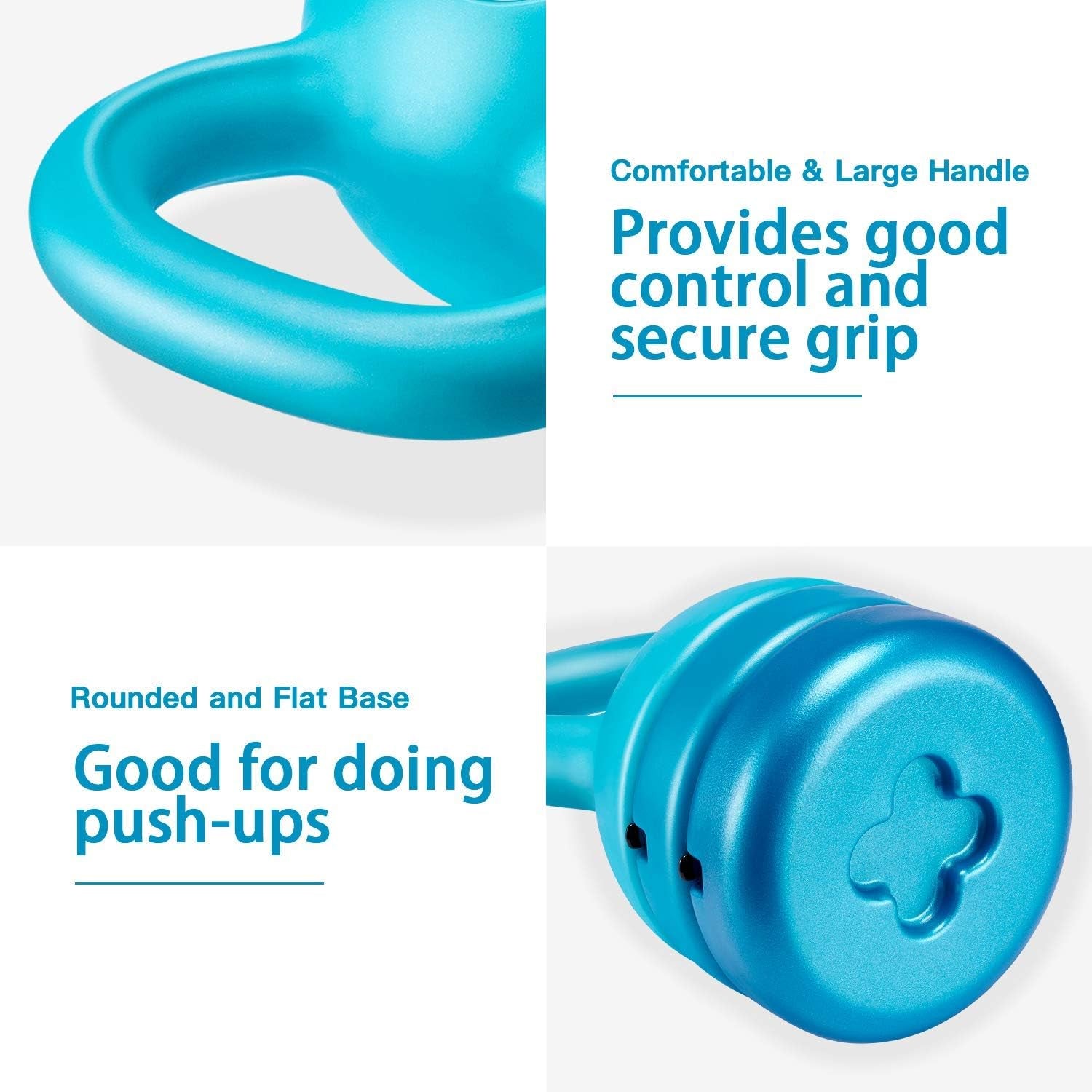 Kettlebell Weight Set 5-12 Pounds: Strength Training Adjustable Dumbbell Fitness Equipment for Home Gym Clearance Workout & Exercise Suitable for Women Men Kids,Teal