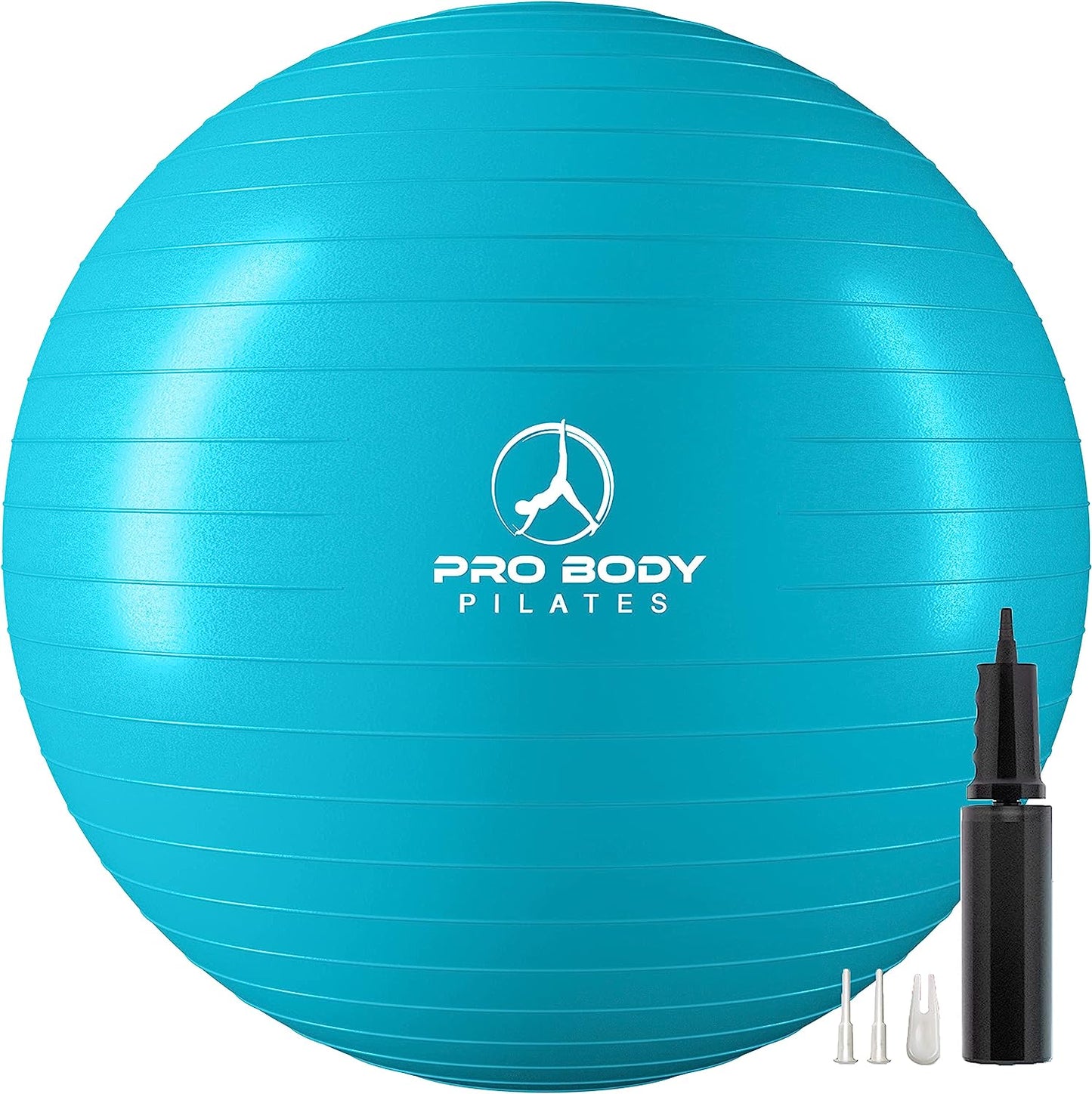 Yoga Ball - Fresh Colors Exercise Ball for Stability, Pregnancy, Workout & Physical Therapy